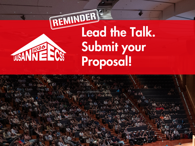 ECSS Lausanne 2026 – Call for Proposals!